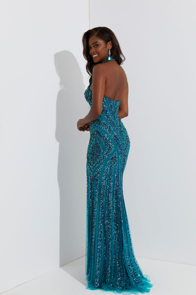 Jasz Couture 7540 Teal Prom Dress