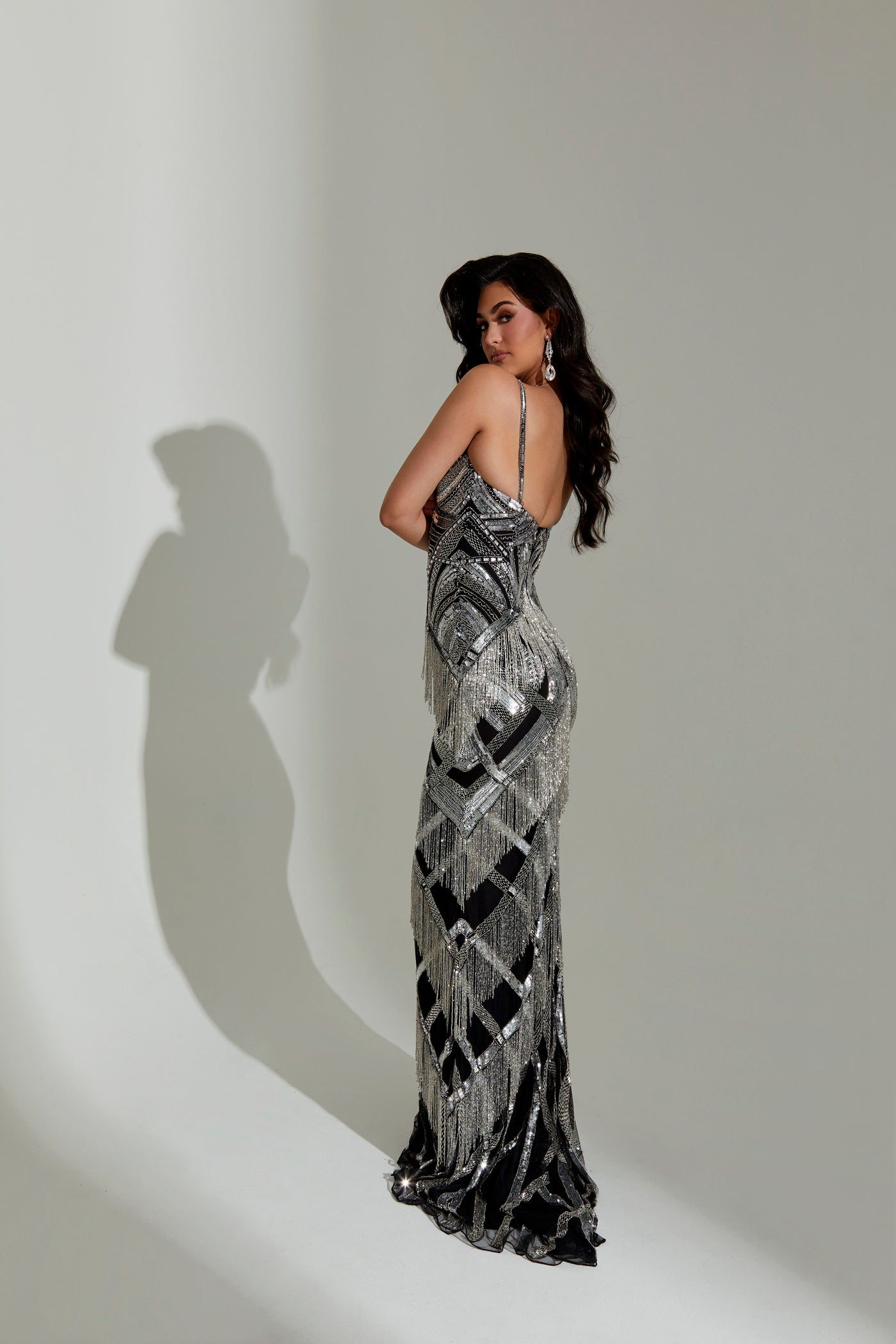 Jasz Couture 7567 Black/Silver Prom Dress