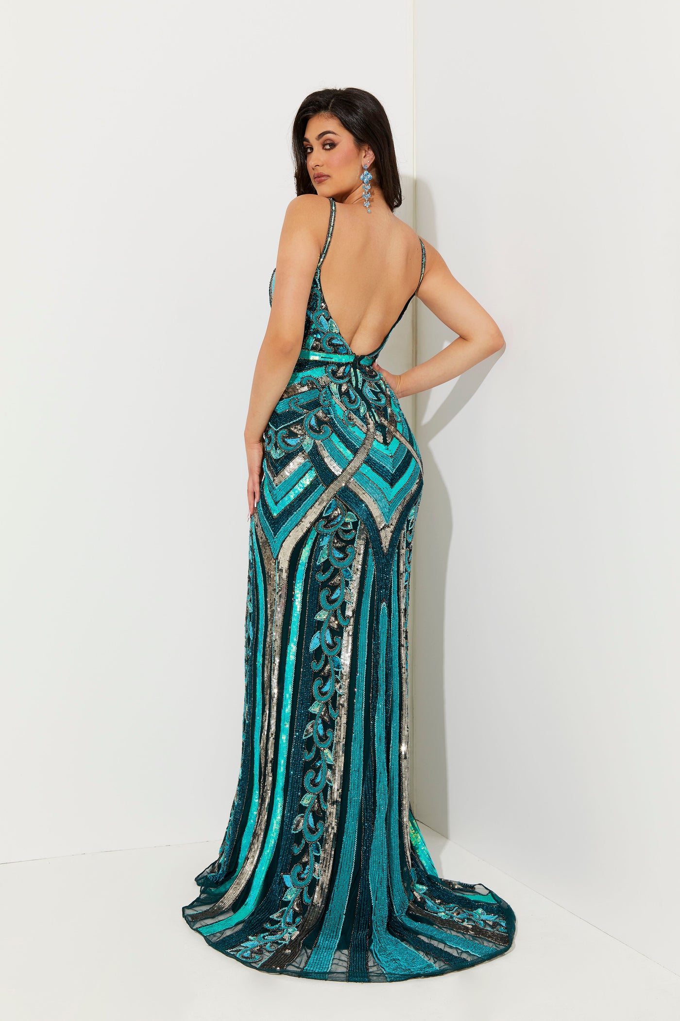 Jasz Couture 7524 Green Prom Dress