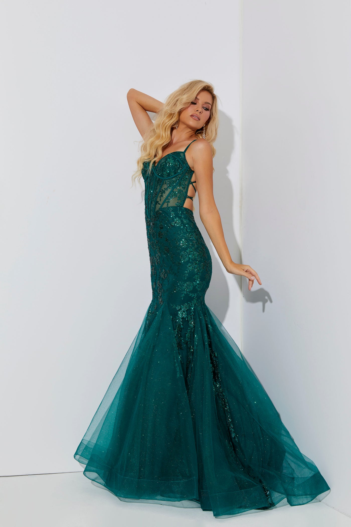 Jasz Couture 7557 Emerald Prom Dress