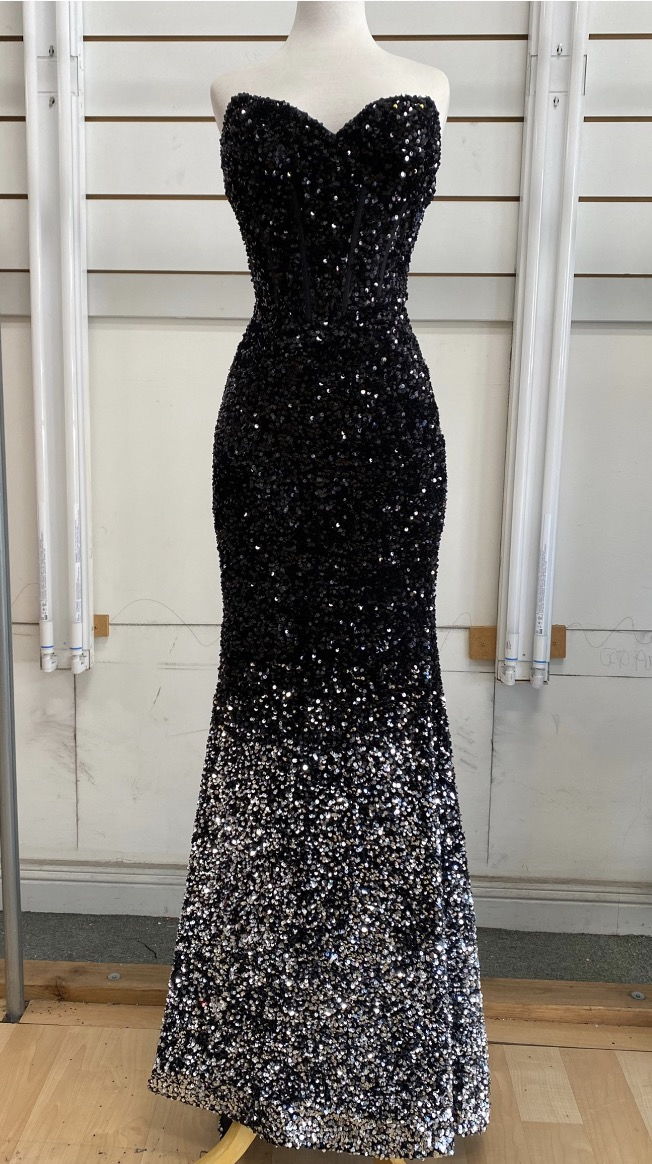Jasz Couture 7533 Black/Silver Prom Dress