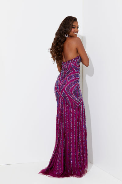 Jasz Couture 7540 Berry Prom Dress