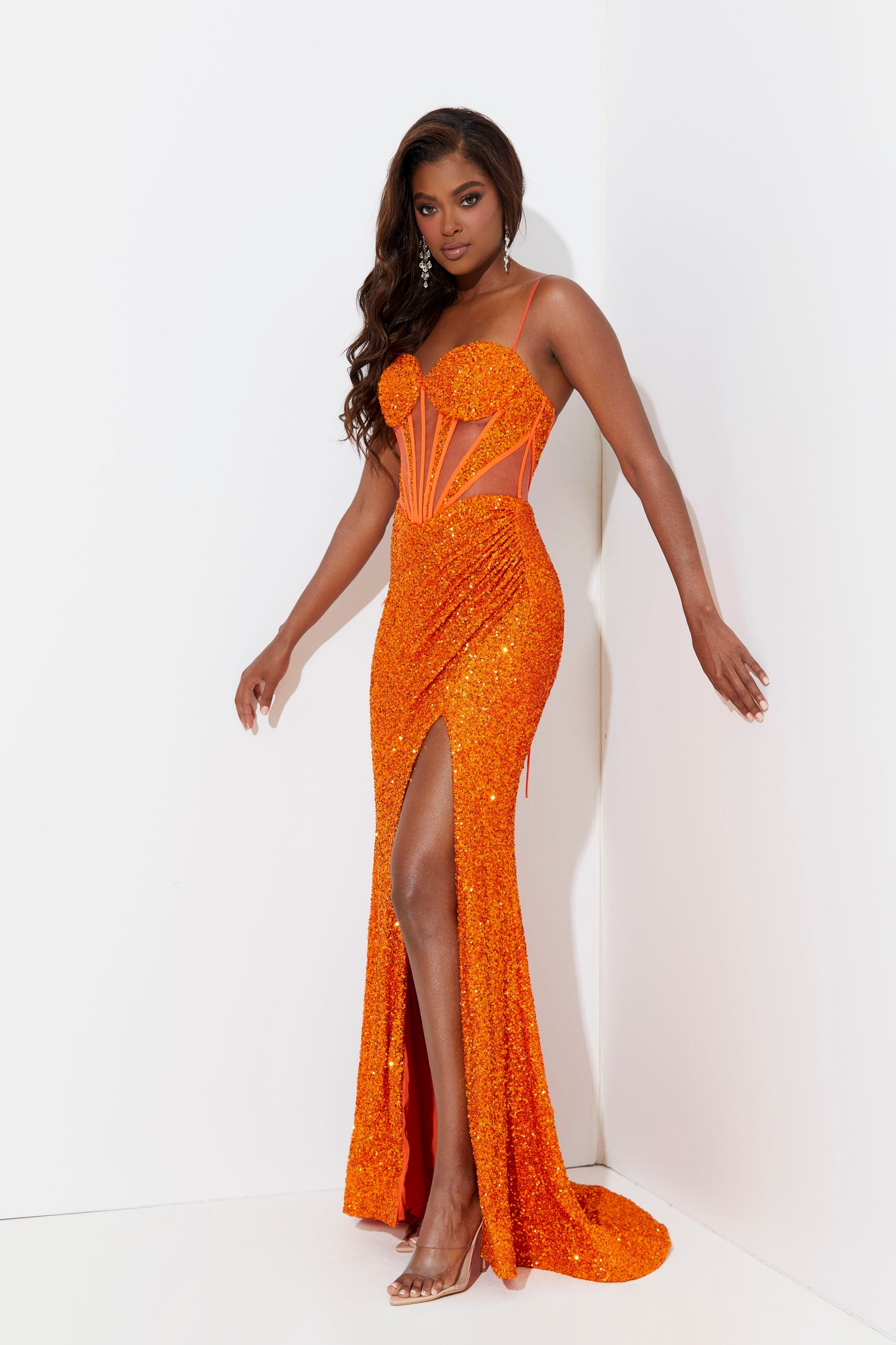 Jasz Couture 7503 Orange Prom Dress