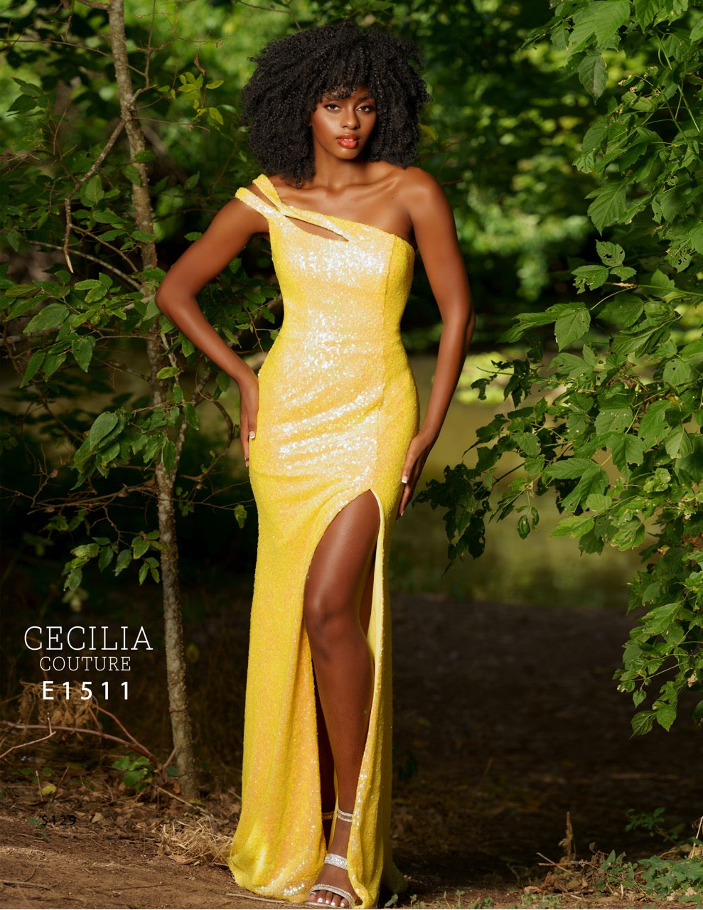 open lace back dress Cecilia Couture 1511 Lemon Prom Dress – PROM BAE
