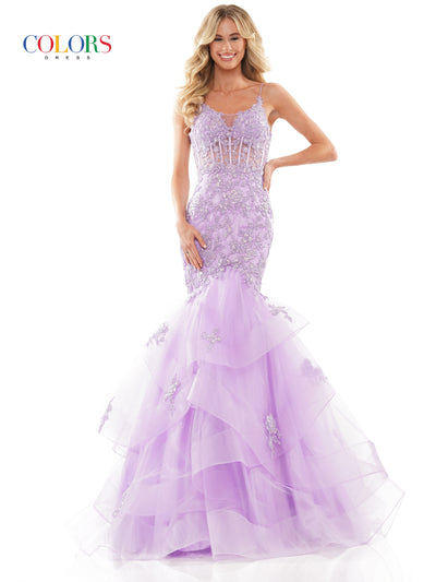 Colors Dress 2899 Lilac Mermaid Prom Dress