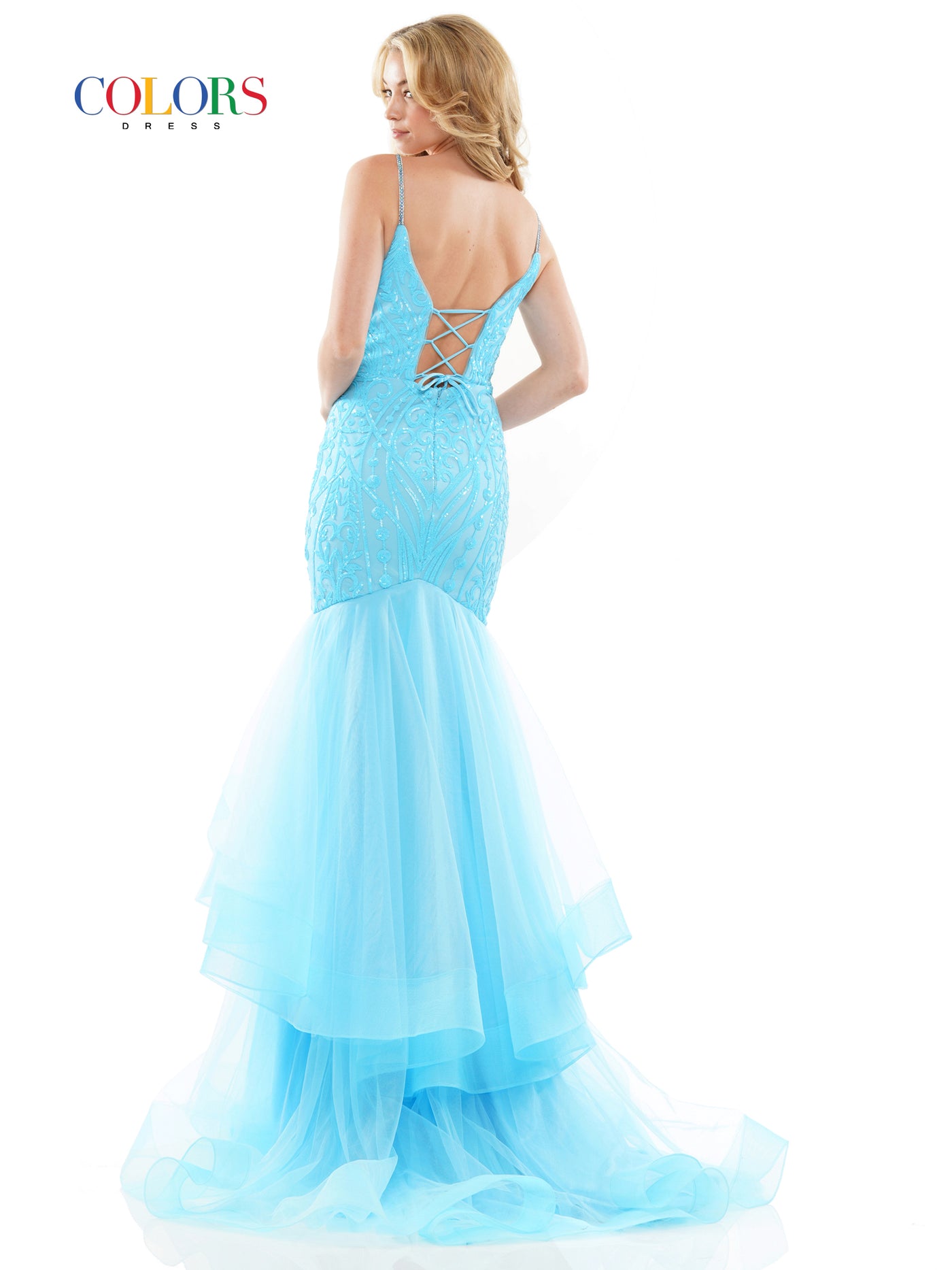 Colors Dress 2978 Turquoise Prom Dress