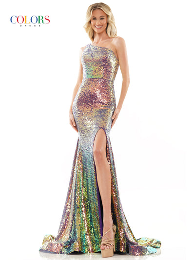 Colors Dress 2984 Lilac Sequins Prom Dress