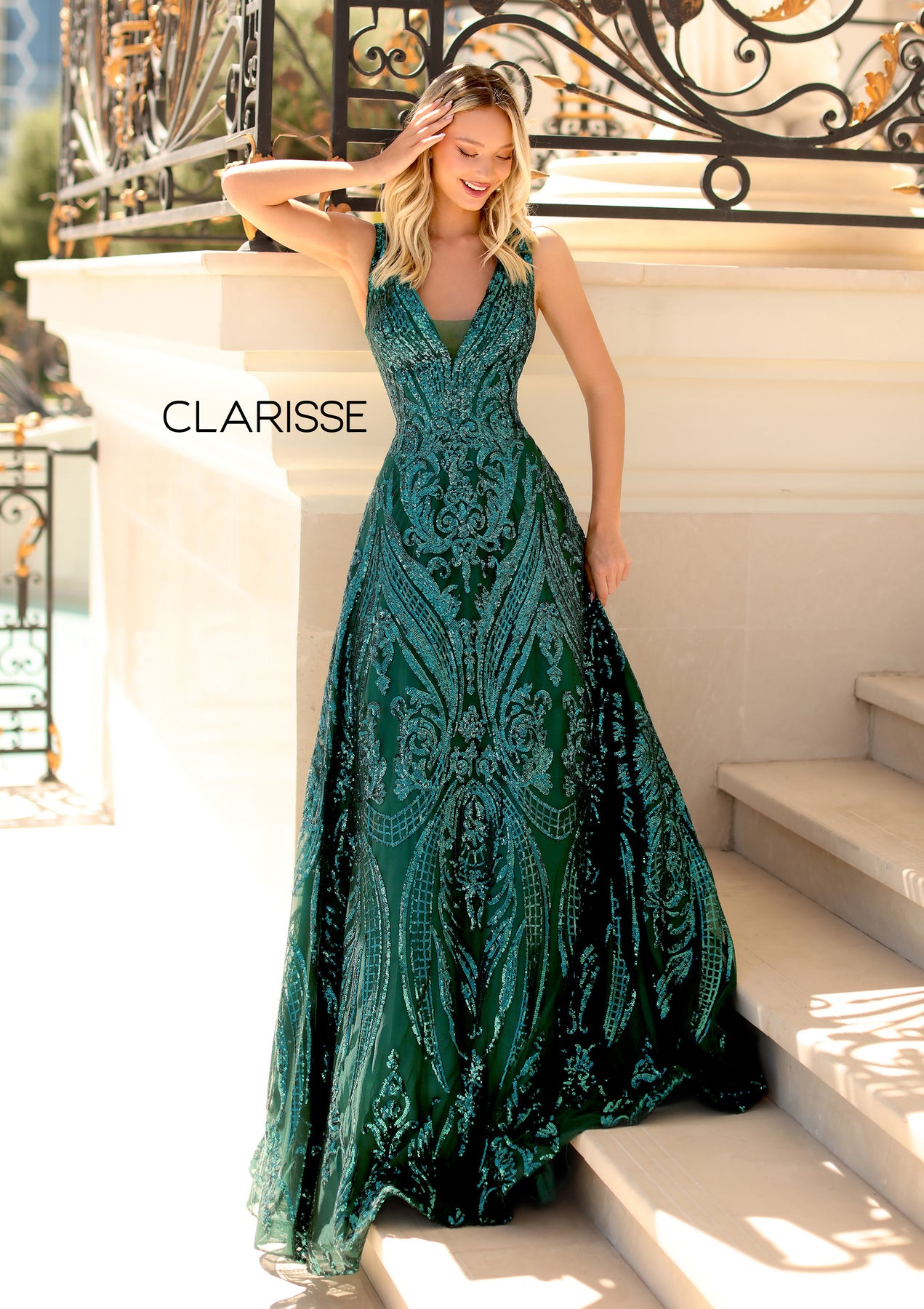 Clarisse 5105 Navy Prom Dress main image 0