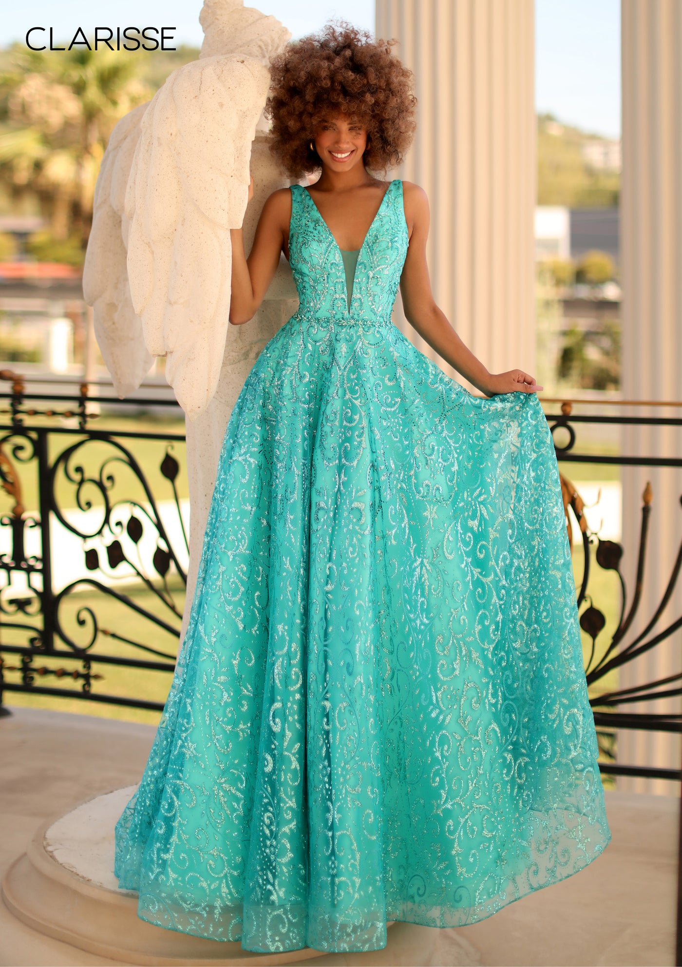 Clarisse 800309 Light Jade Prom Dress