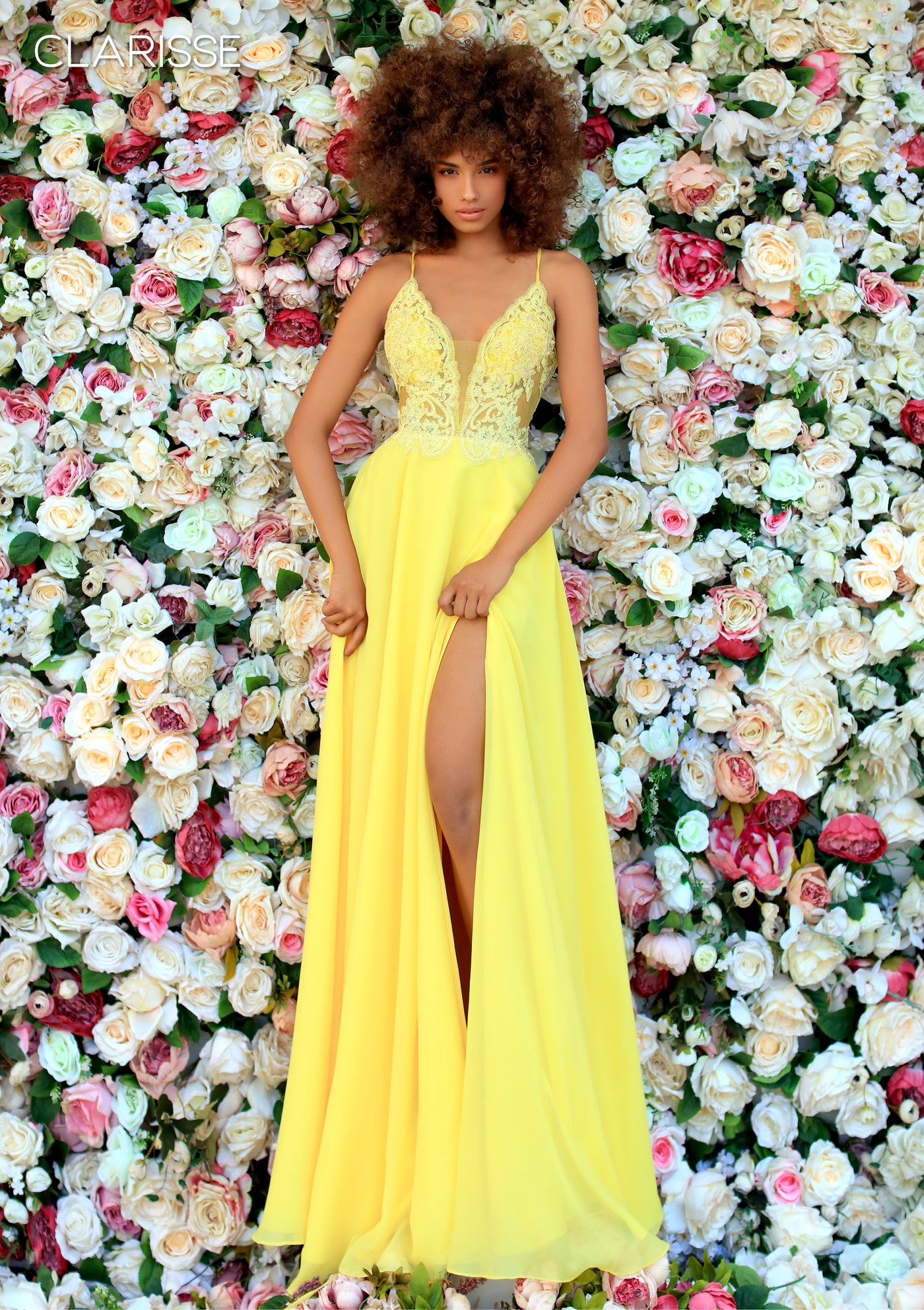 Clarisse 8021 Canary Prom Dress