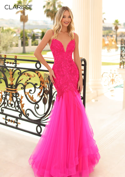 Clarisse 810186 Fuchsia Prom Dress