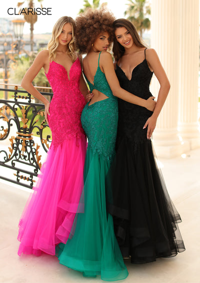 Clarisse 810186 Fuchsia Prom Dress