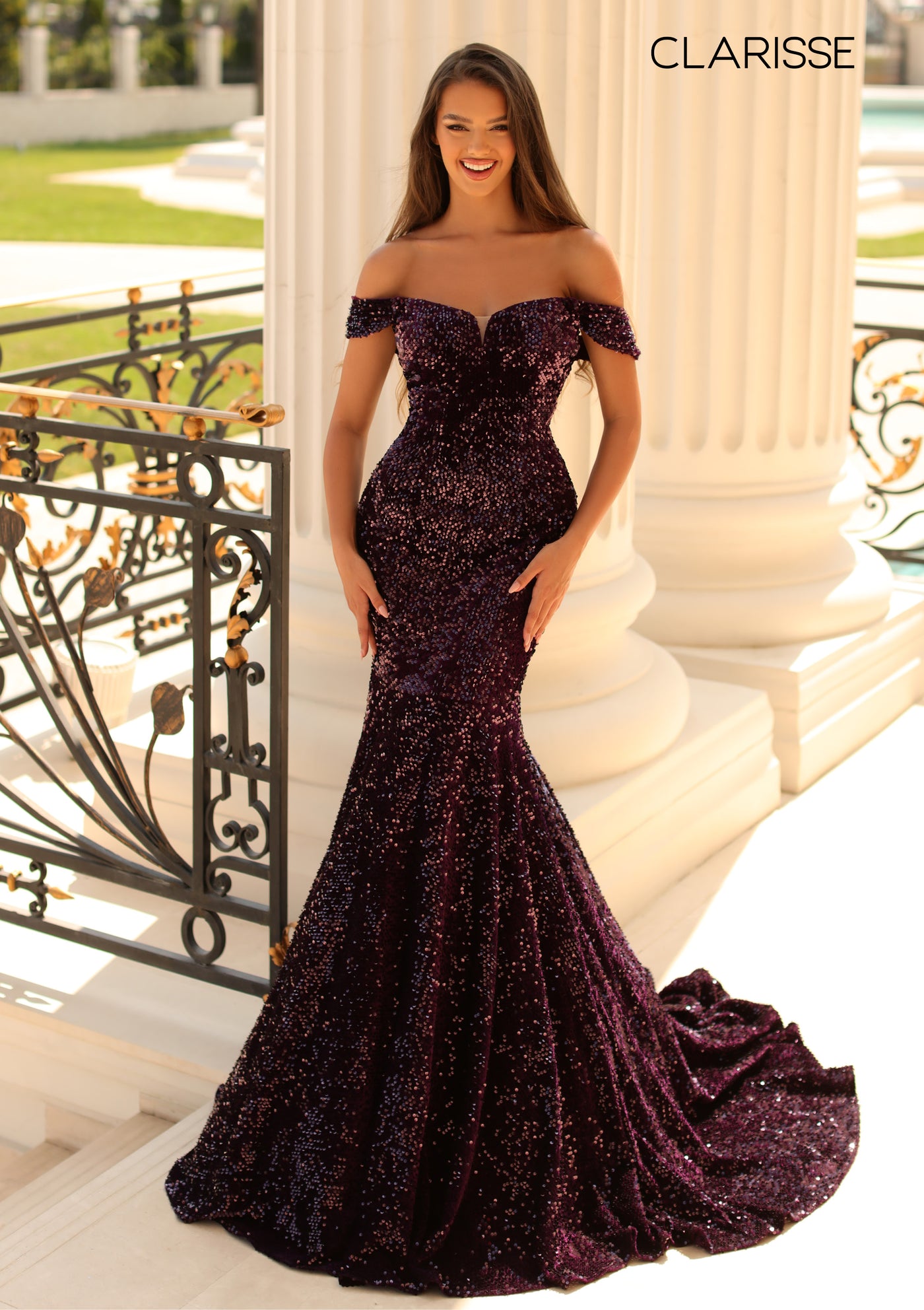 CLARISSE 810535 MIDNIGHT PURPLE PROM DRESS PROM BAE CLARISSE 810535 MIDNIGHT PURPLE PROM DRESS PROM BAE
