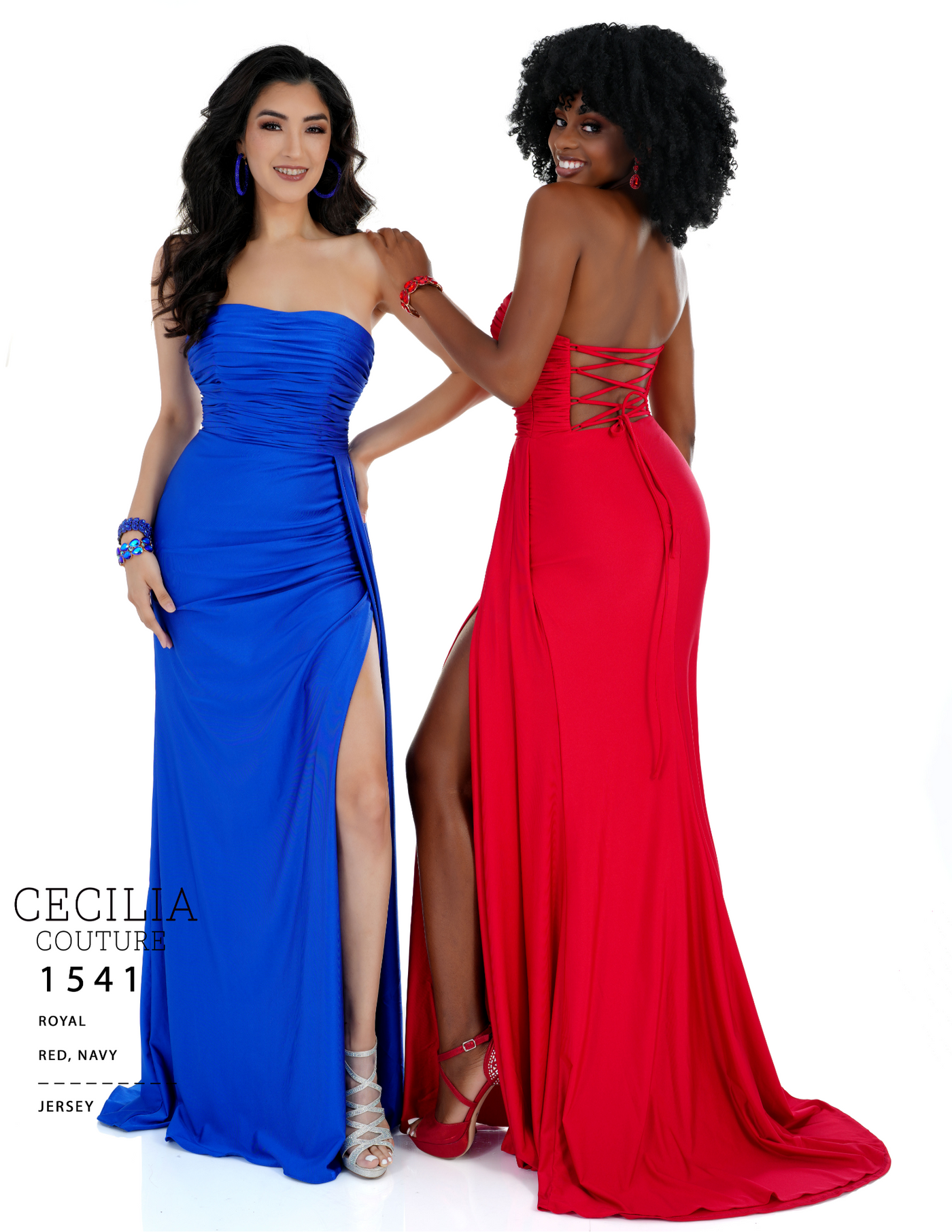 Cecilia Couture 1541 Red Prom Dress