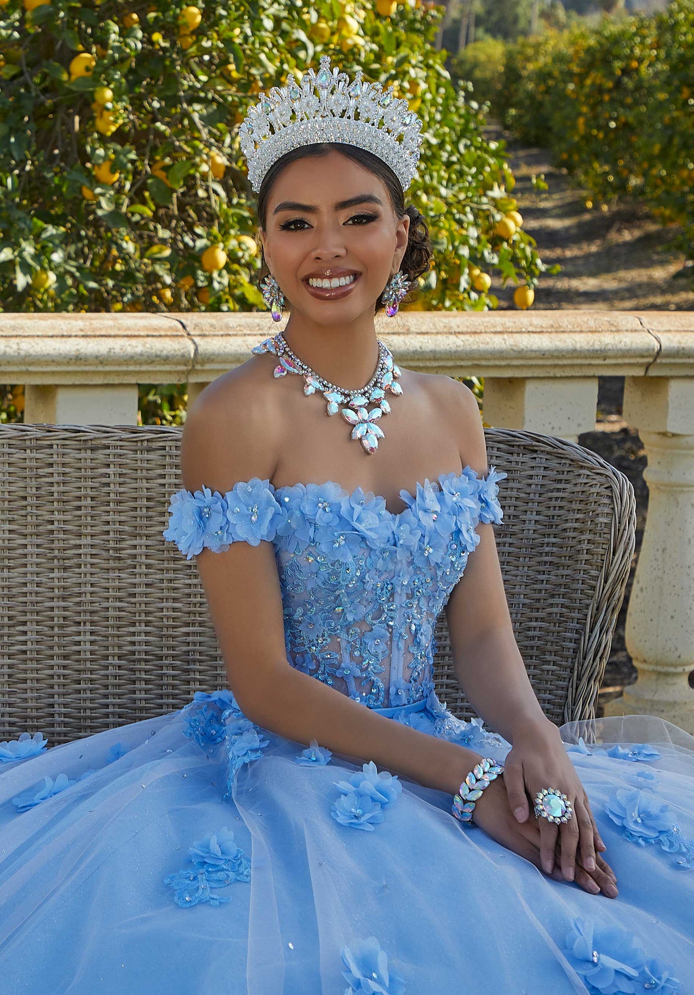 Morilee 60185 Bahama Blue/Blush Quinceaera Dress Morilee 60185 Bahama Blue/Blush Quinceaera Dress