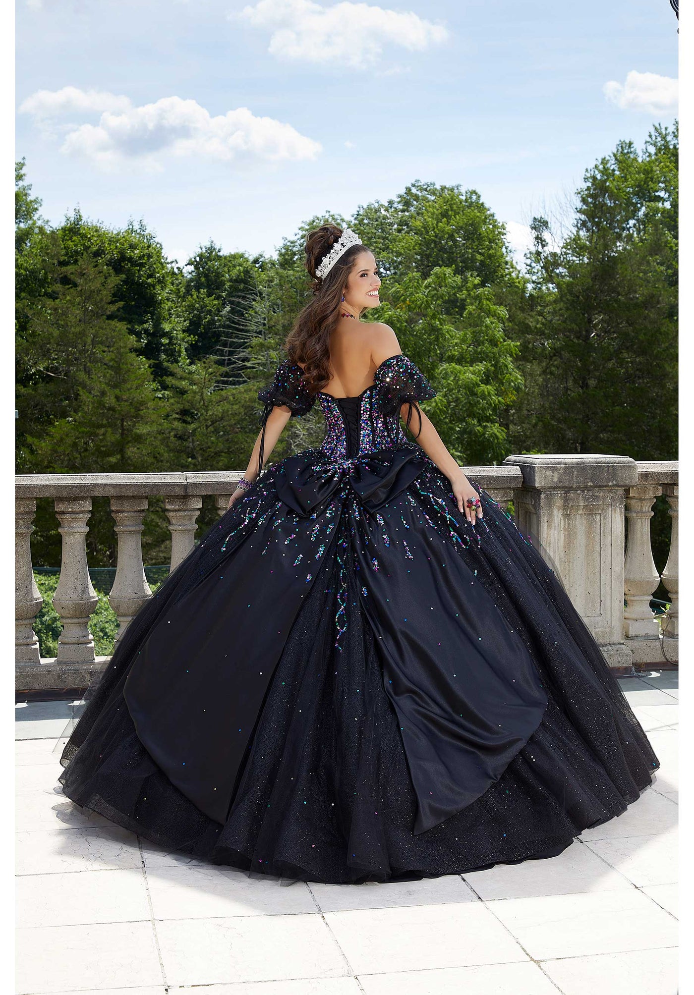 MORILEE #89413 Confetti Beaded Glitter Tulle Quinceaera Dress MORILEE #89413 Confetti Beaded Glitter Tulle Quinceaera Dress
