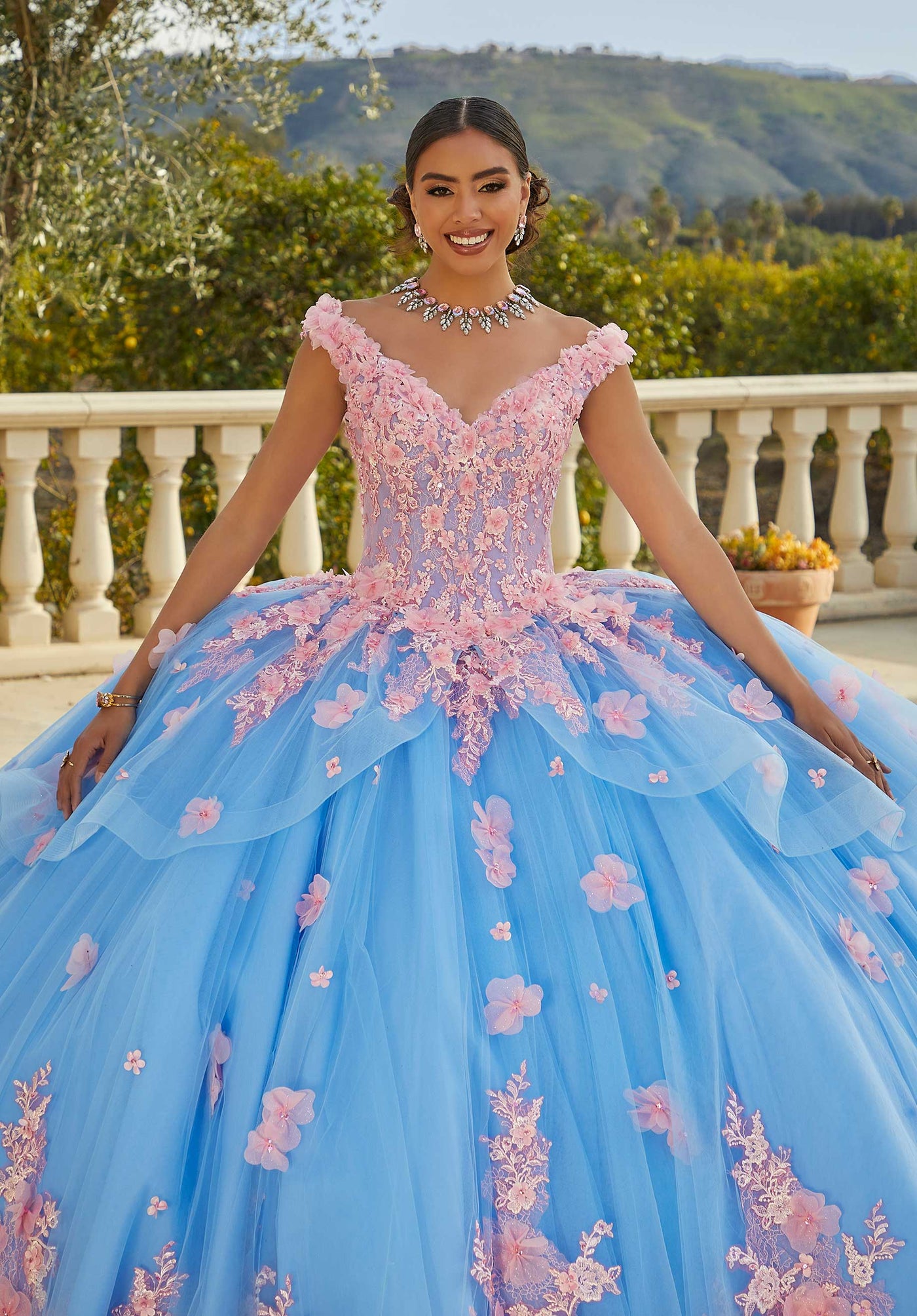 Morilee 89437 French Blue/Pink Quinceaera Dress PROM BAE Morilee 89437 French Blue/Pink Quinceaera Dress PROM BAE