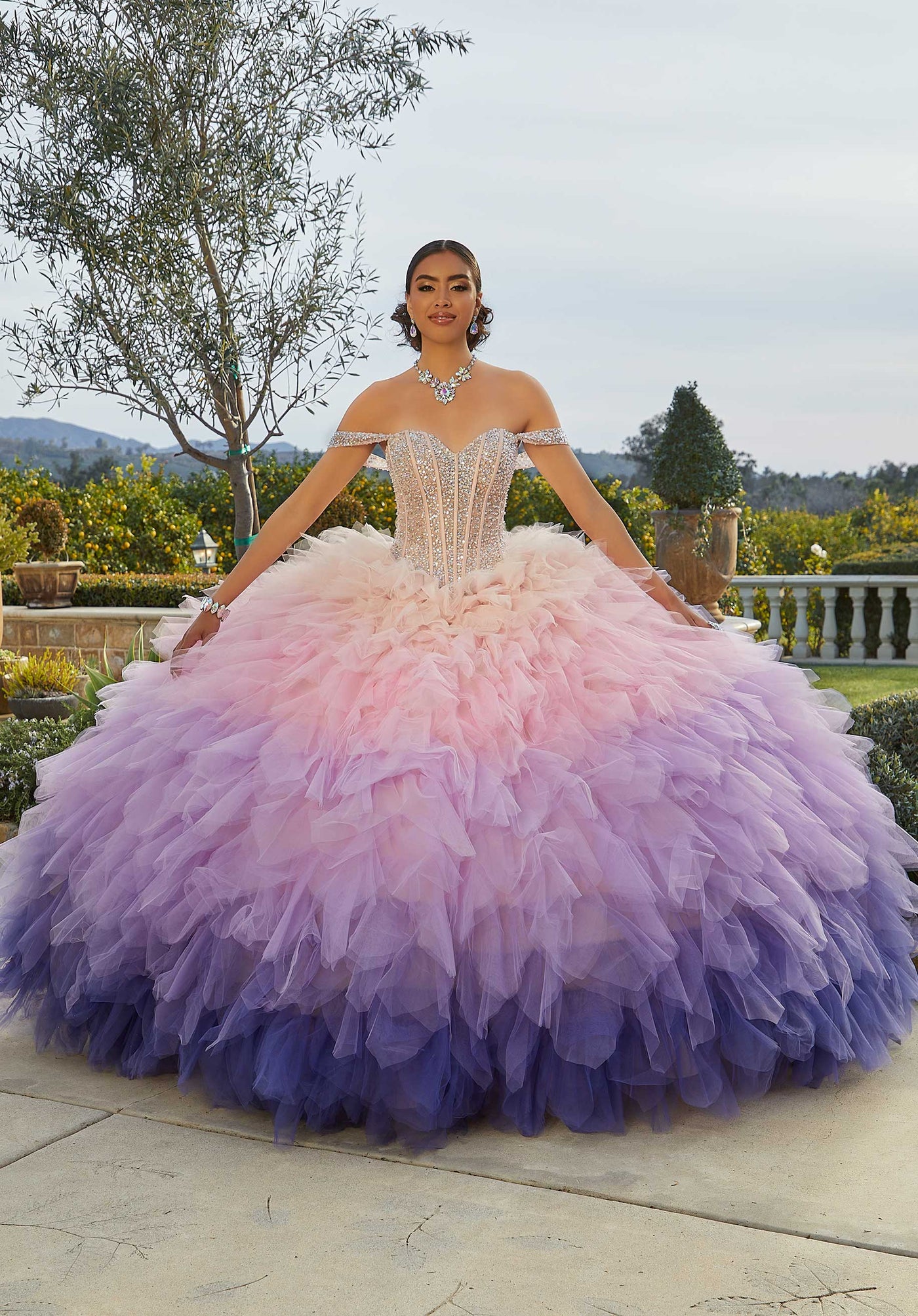 Morilee 89438 Blush/Purple Ombre Quinceañera Dress Morilee 89438 Blush/Purple Ombre Quinceañera Dress